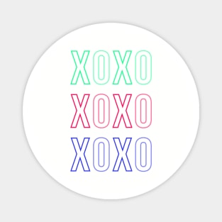 Triple XOXO Magnet